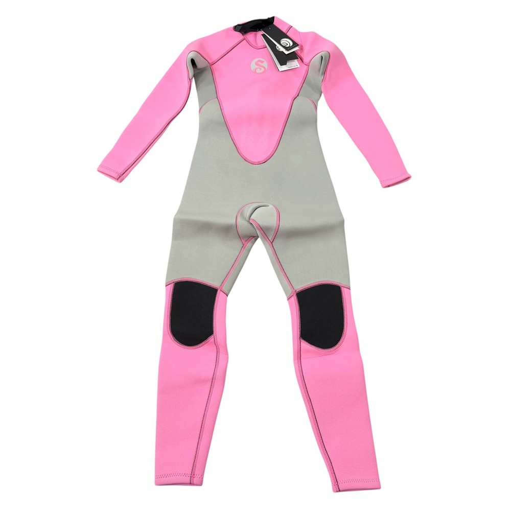 Slinx Women Thermal Flex Full Body Pink Grey Wetsuit Size XS
